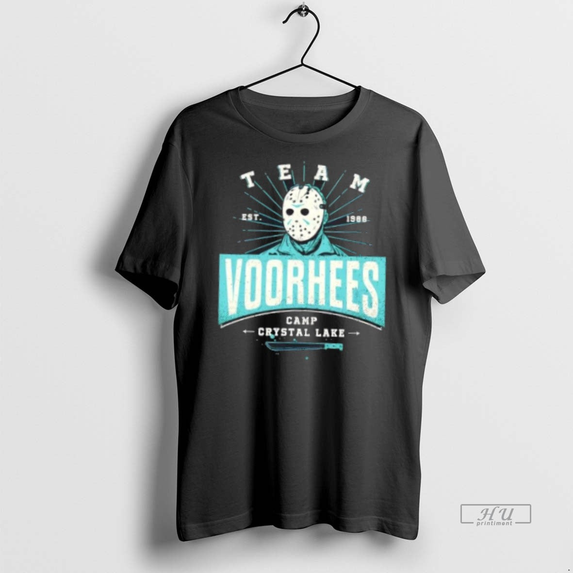Officials Team Voorhees Camp Crystal Lake Halloween Graphic Tee Shirt Sweater