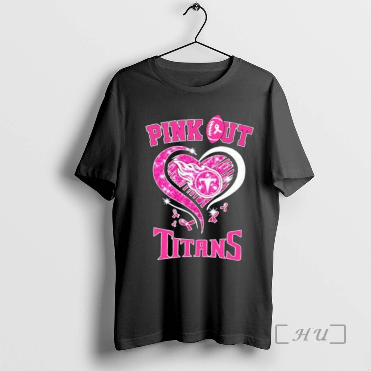 Officials Tennessee Titans Football X Pink Out Hearts