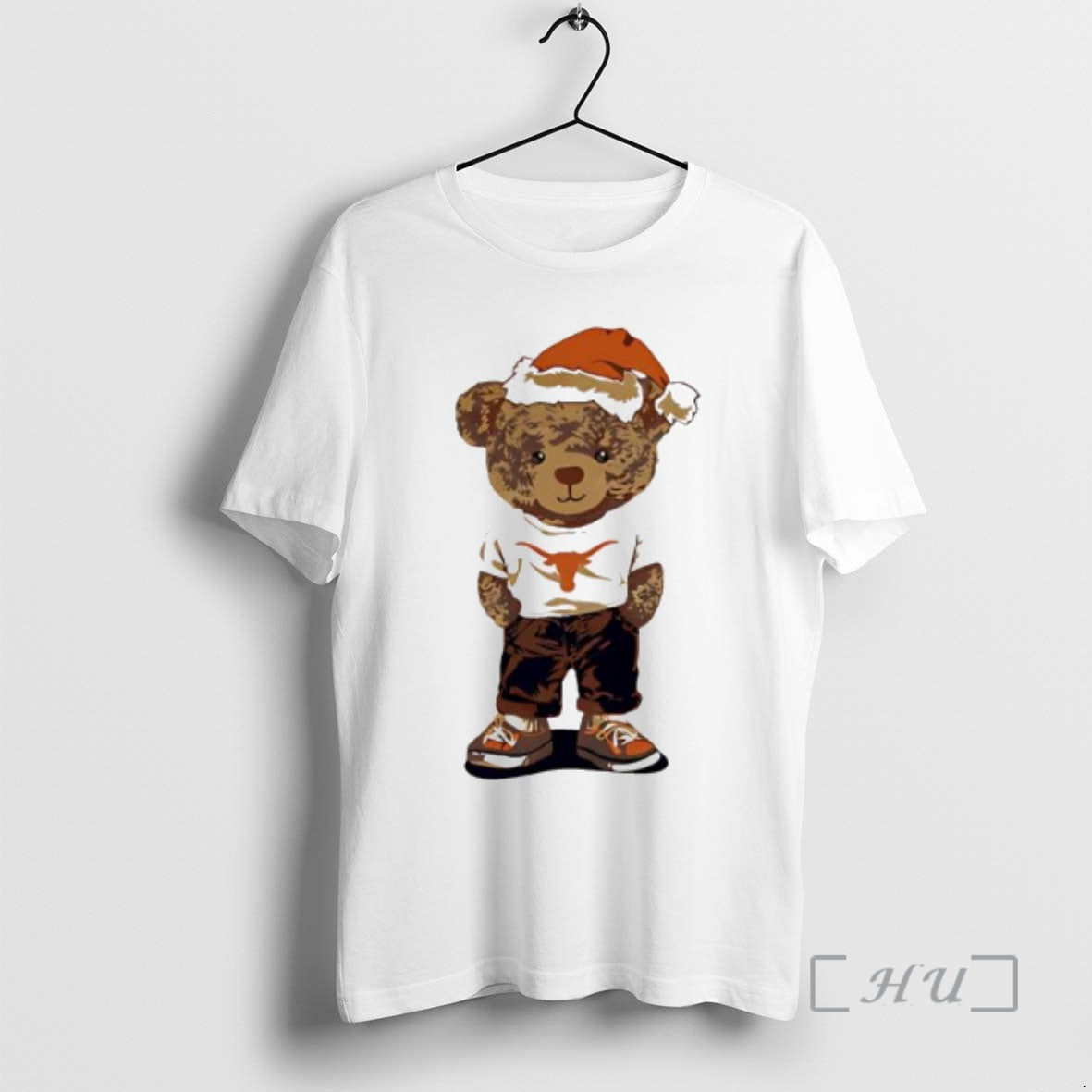 Officials Texas Longhorns Santa Hat Bear Teddy