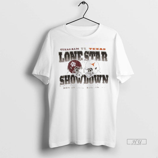 Officials Texas Longhorns Vs Texas Am Aggies 2025 Lone Star Showdown Helmet Premium