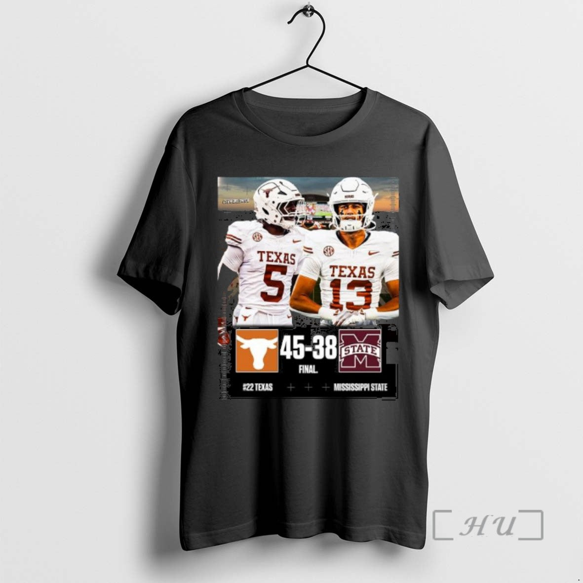 Officials Texas Longhorns Wins 45 38 Mississippi State 2025 Gameday Football T Shirt Sweater