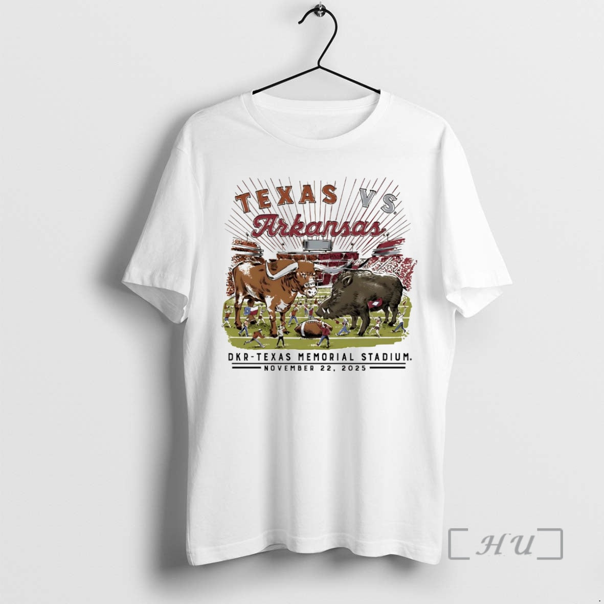 Officials Texas Longhorns Vs Arkansas Razorbacks Game Day 2025 Premium T Shirt Sweater