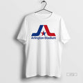 Officials Texas Rangers Baseball Arlington Stadium Logo Premium Tee Shirt Sweater