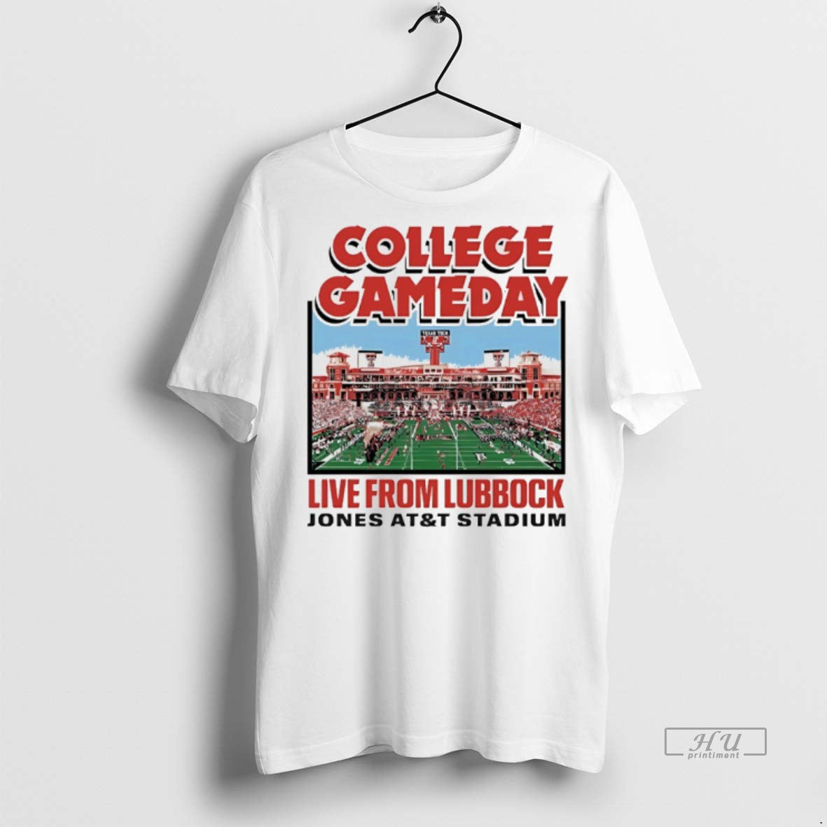Officials Texas Tech College Gameday Live From Lubbock Jones Att Stadium Premium Tee Shirt Sweater