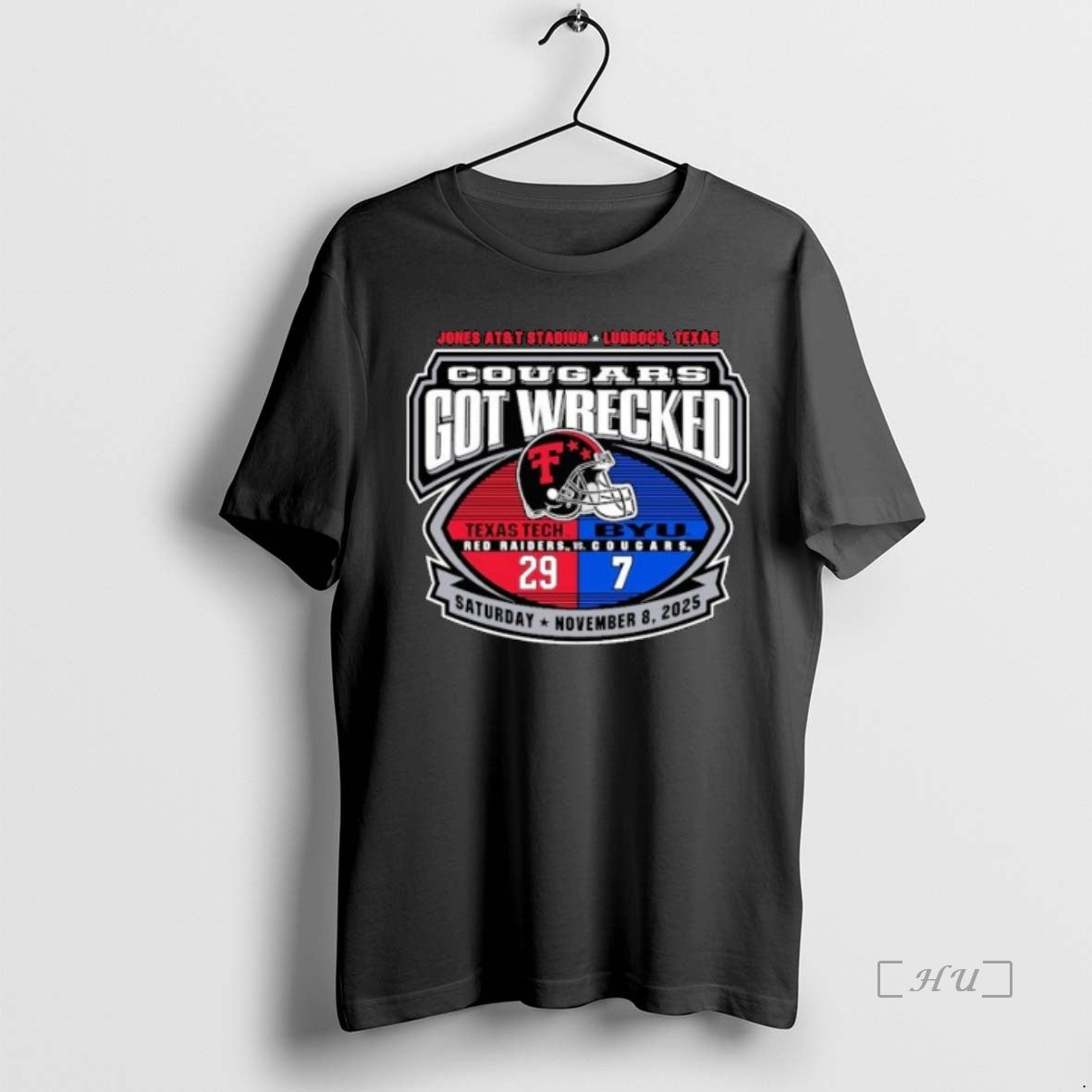 Officials Texas Tech Red Raiders 2025 Wrecked Byu Cougars Gameday Score Premium T Shirts Sweater