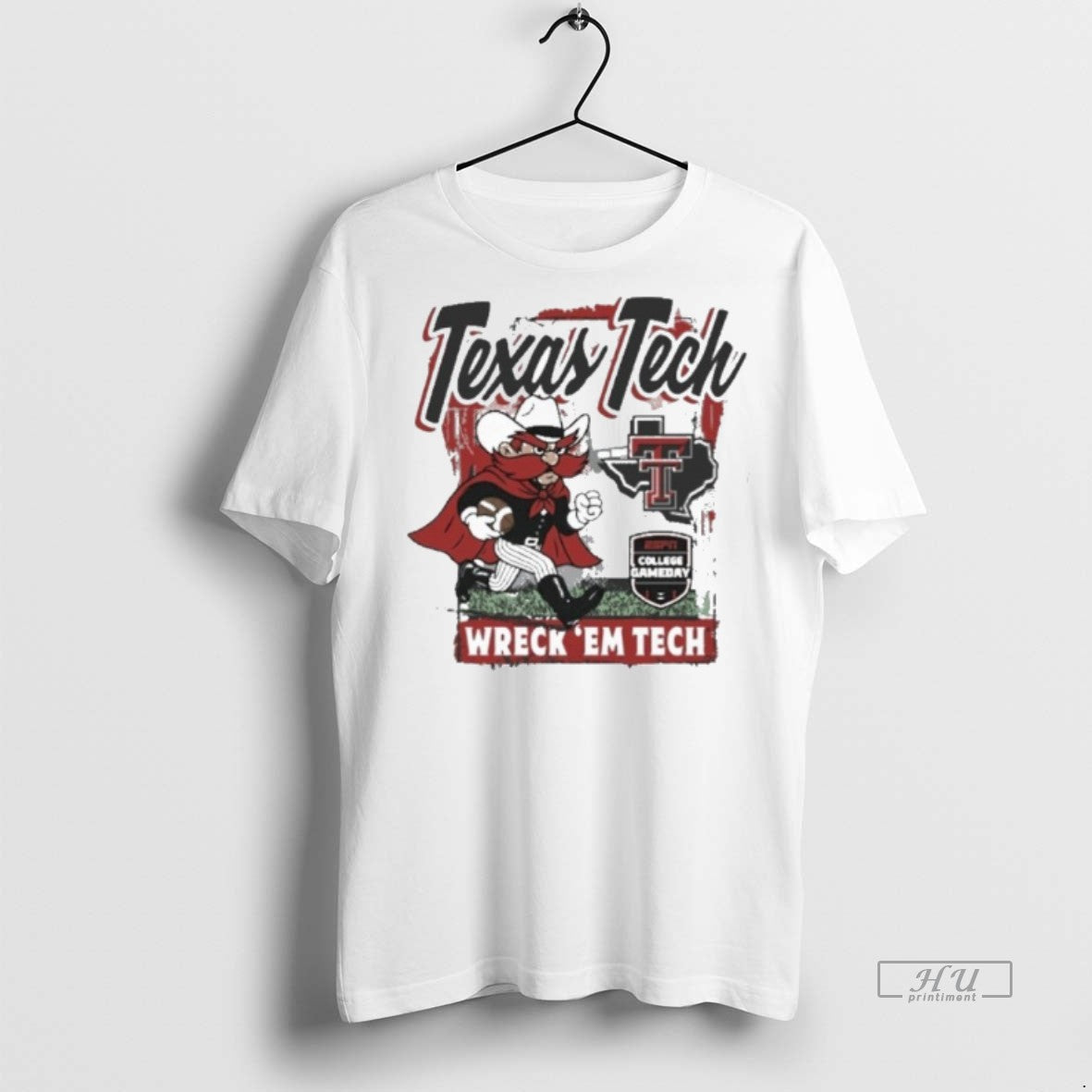 Officials Texas Tech Red Raiders Espn College Gameday Wreck Em Tech Classic Runner Premium Tee