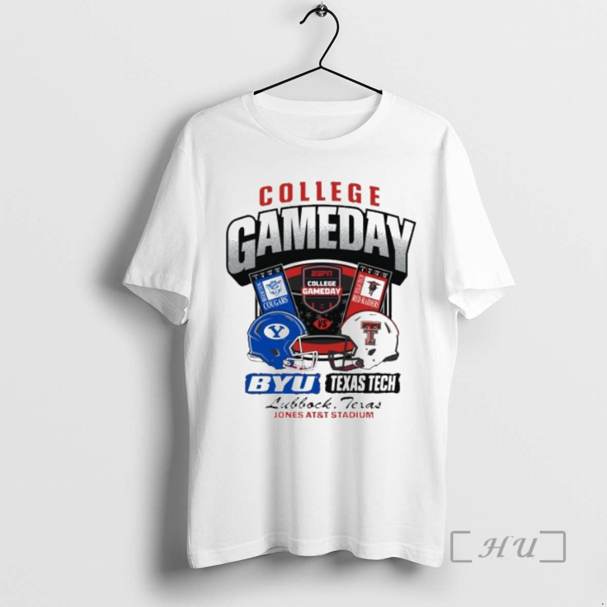 Officials Texas Tech Vs Byu Cougars 2025 College Gameday Duel Helmet Premium T Shirts Sweater