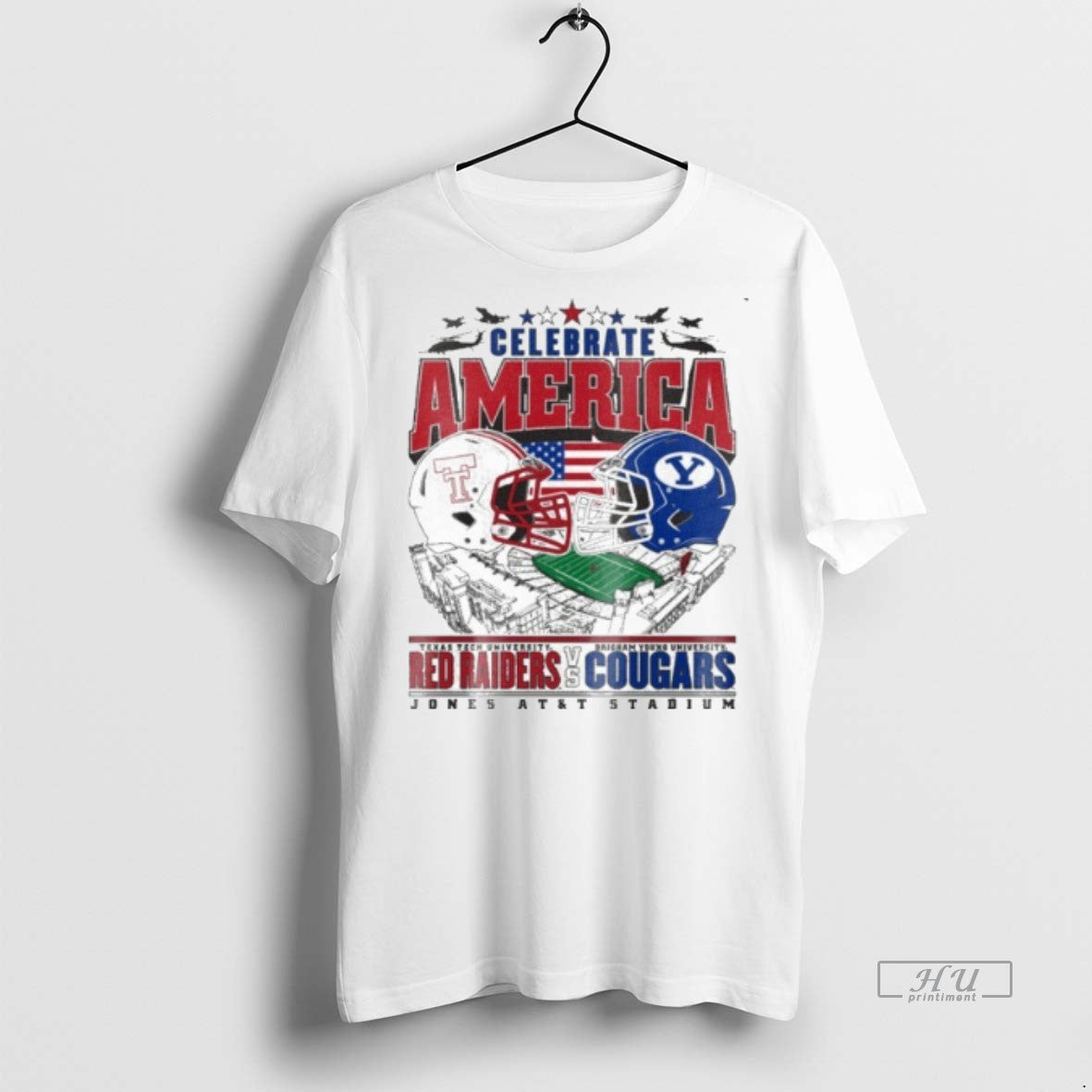 Officials Texas Tech Vs Byu Cougars 2025 Celebrate America Premium Tee Shirt Sweater