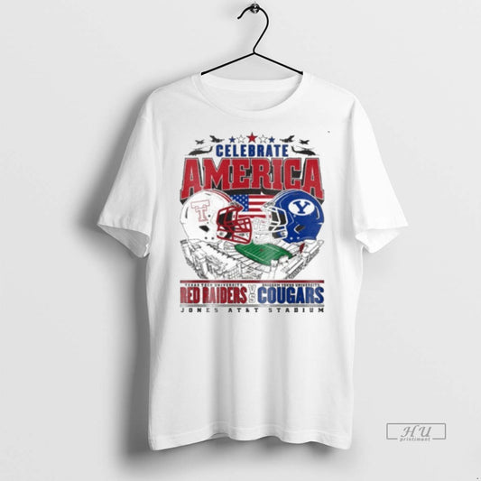 Officials Texas Tech Vs Byu Cougars 2025 Celebrate America Premium Tee Shirt Sweater