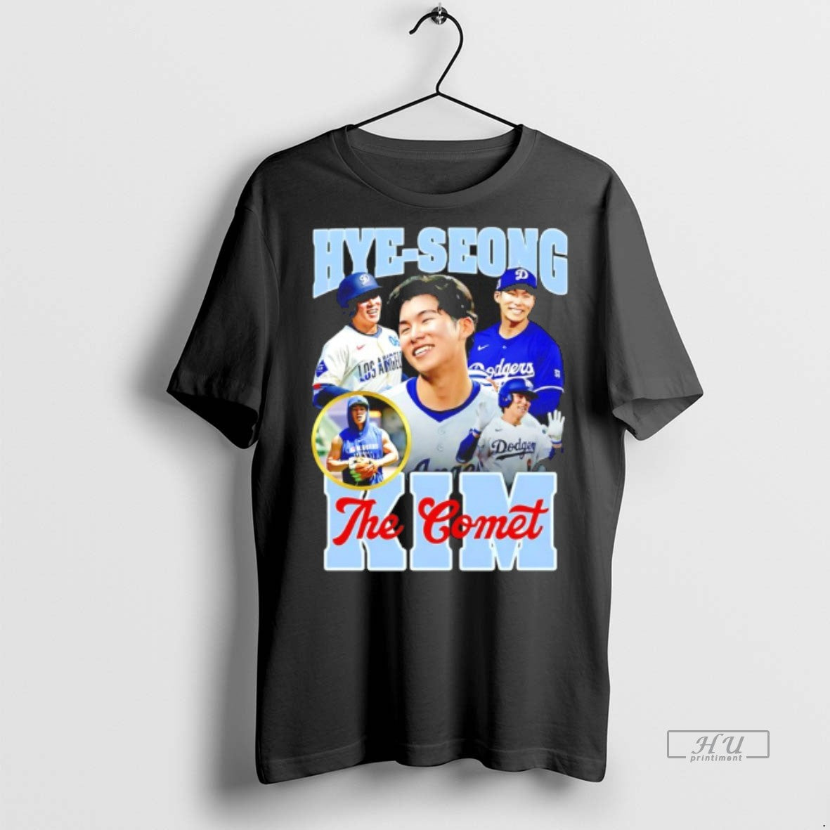 Officials The Comet Hye Seong Kim Los Angeles Dodgers 90s Bootleg Premium Tee Shirt Sweater