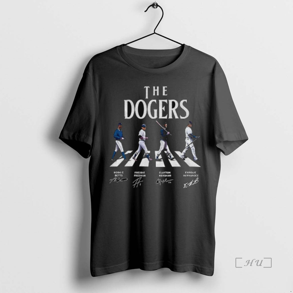 Officials The Dodgers Los Angeles Dodgers Mookie Betts Freddie Freeman Walking Abbey Road Signature
