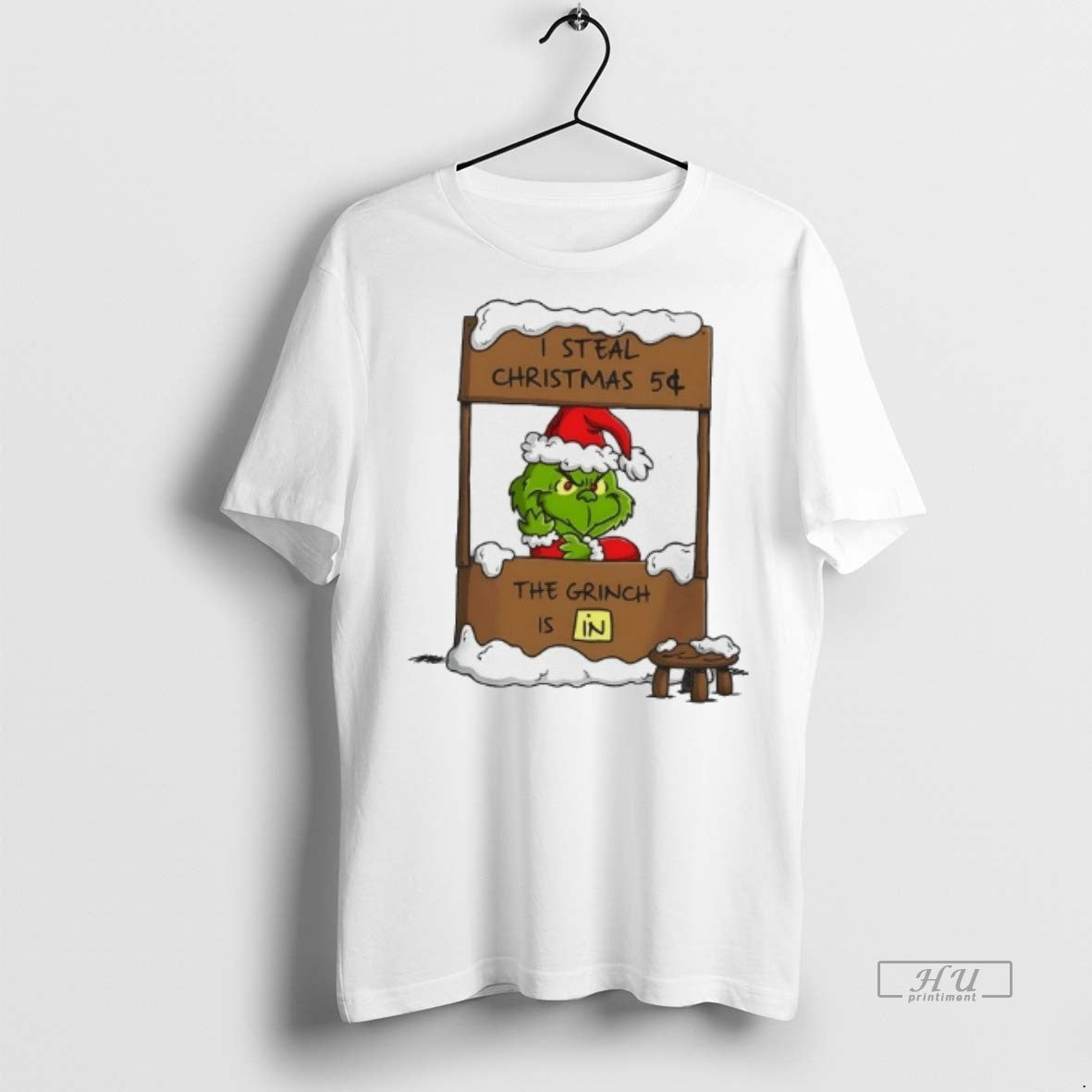 Officials The Grinch Is In I Steal Christmas Five Euro Tee Shirt Sweater