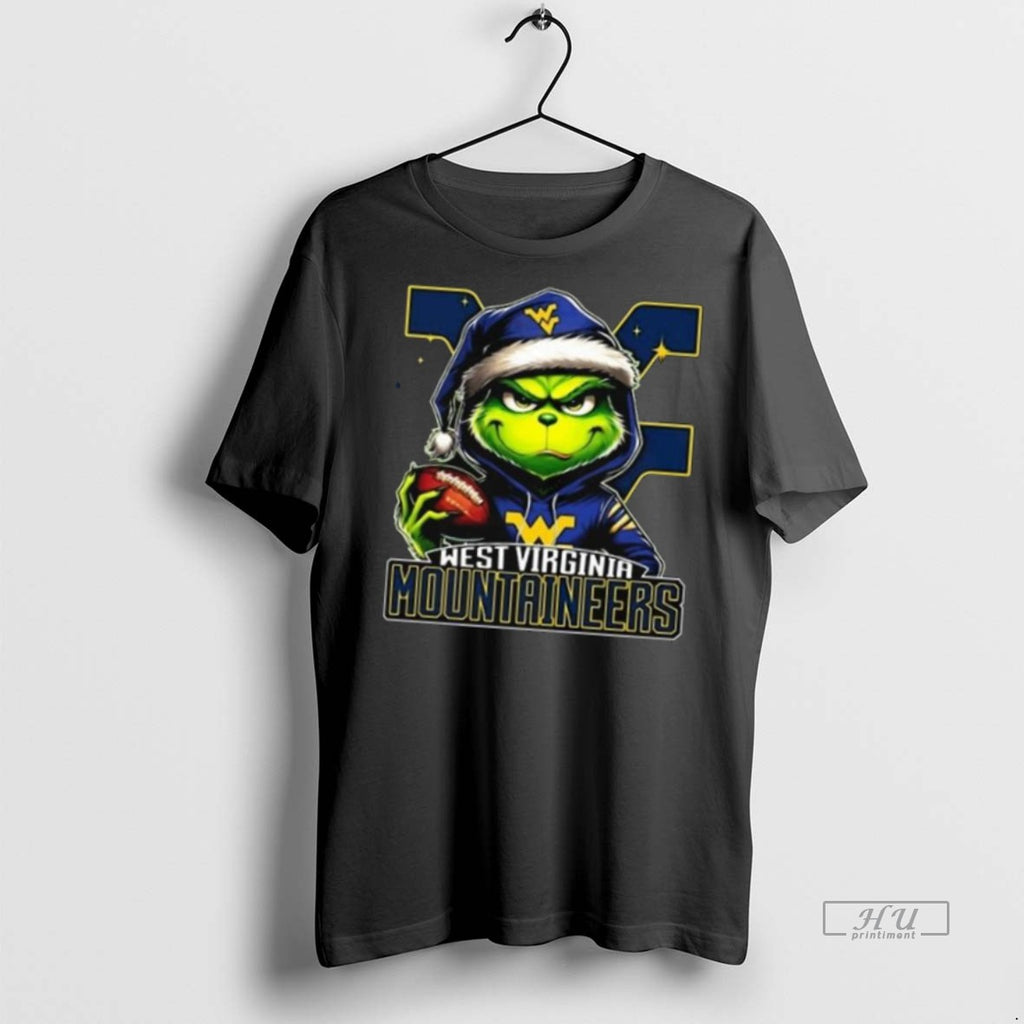 Officials The Grinch X West Virginia Mountaineers Football 2025 Long Sleve Tee Shirt Sweater