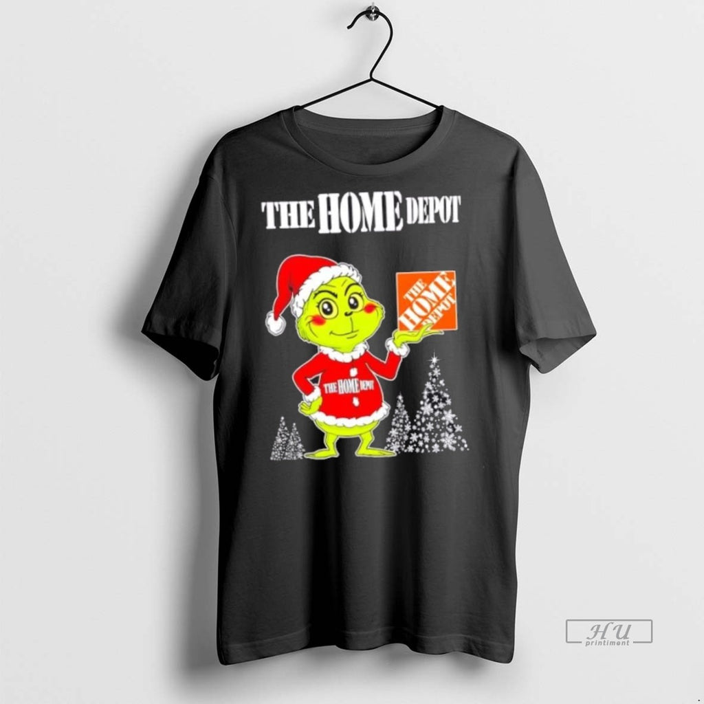Officials The Home Depot And Grinchmas Christmas Tree Premium Tee Shirt Sweater