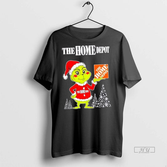 Officials The Home Depot And Grinchmas Christmas Tree Premium Tee Shirt Sweater