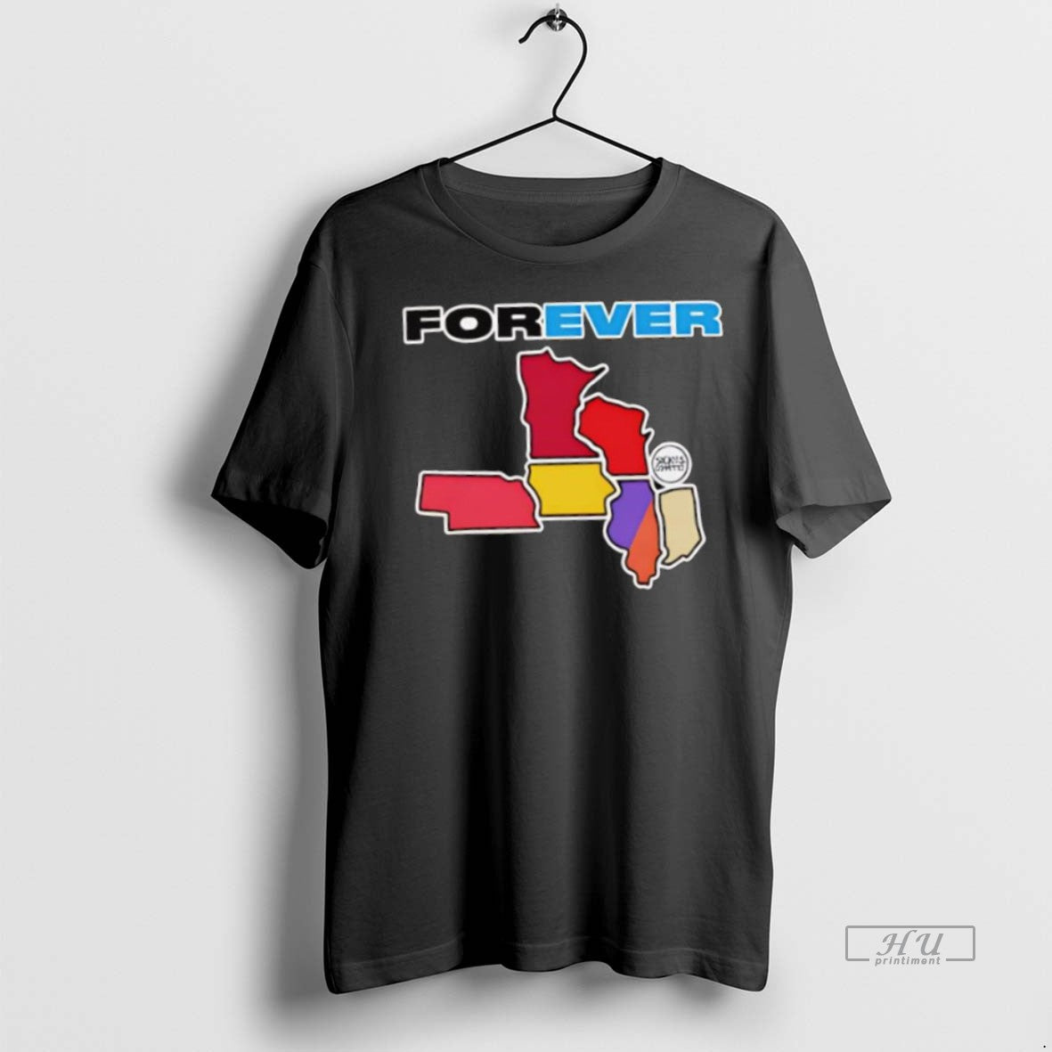 Officials The Large 91 West Forever Supersoft State Logo Premium Tee Shirt Sweater