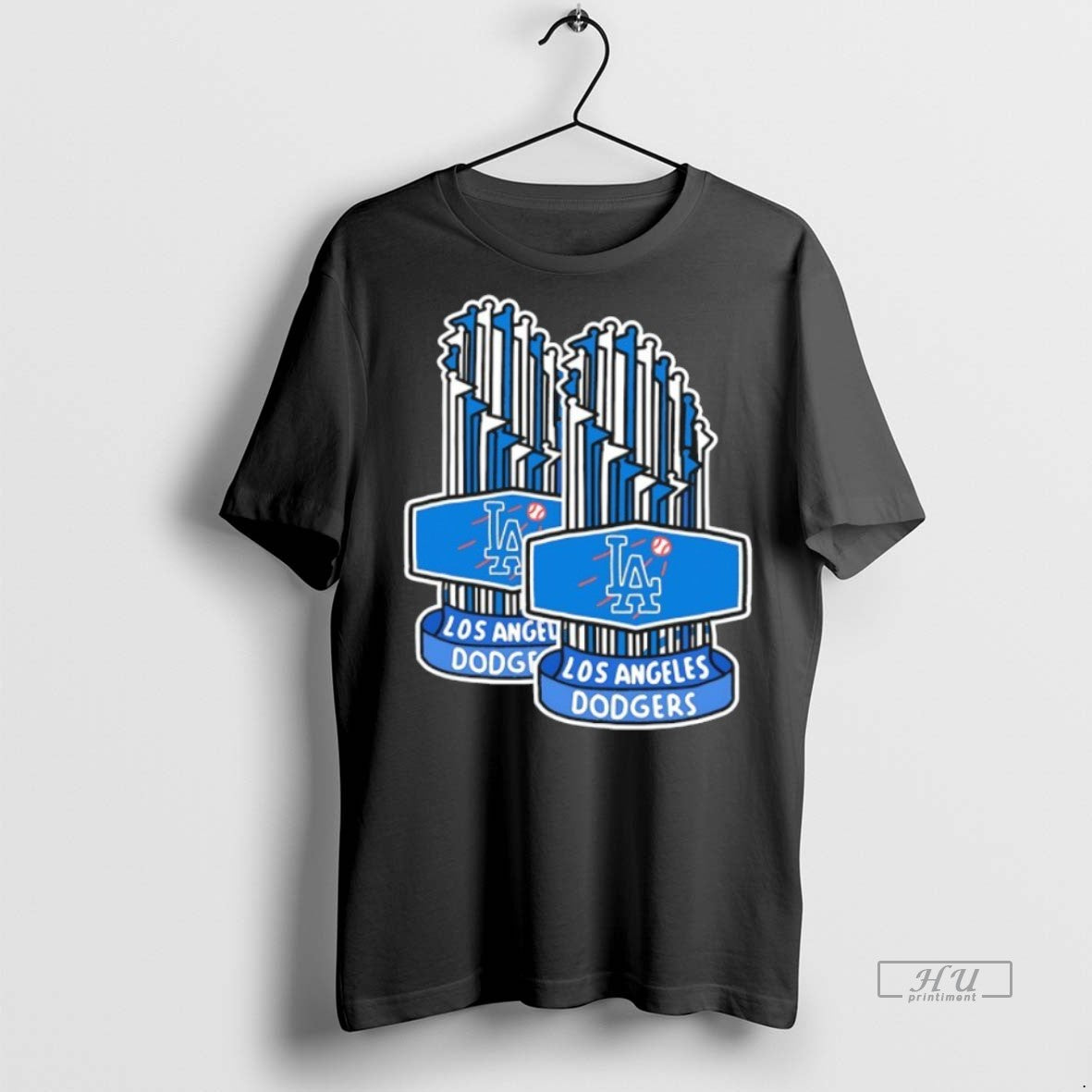 Officials The Los Angeles Dodgers 2025 Back To Back World Series Champions Trophy Premium Tee