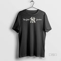 Officials The New York Yankees Logo Script Premium Tee Shirt Sweater