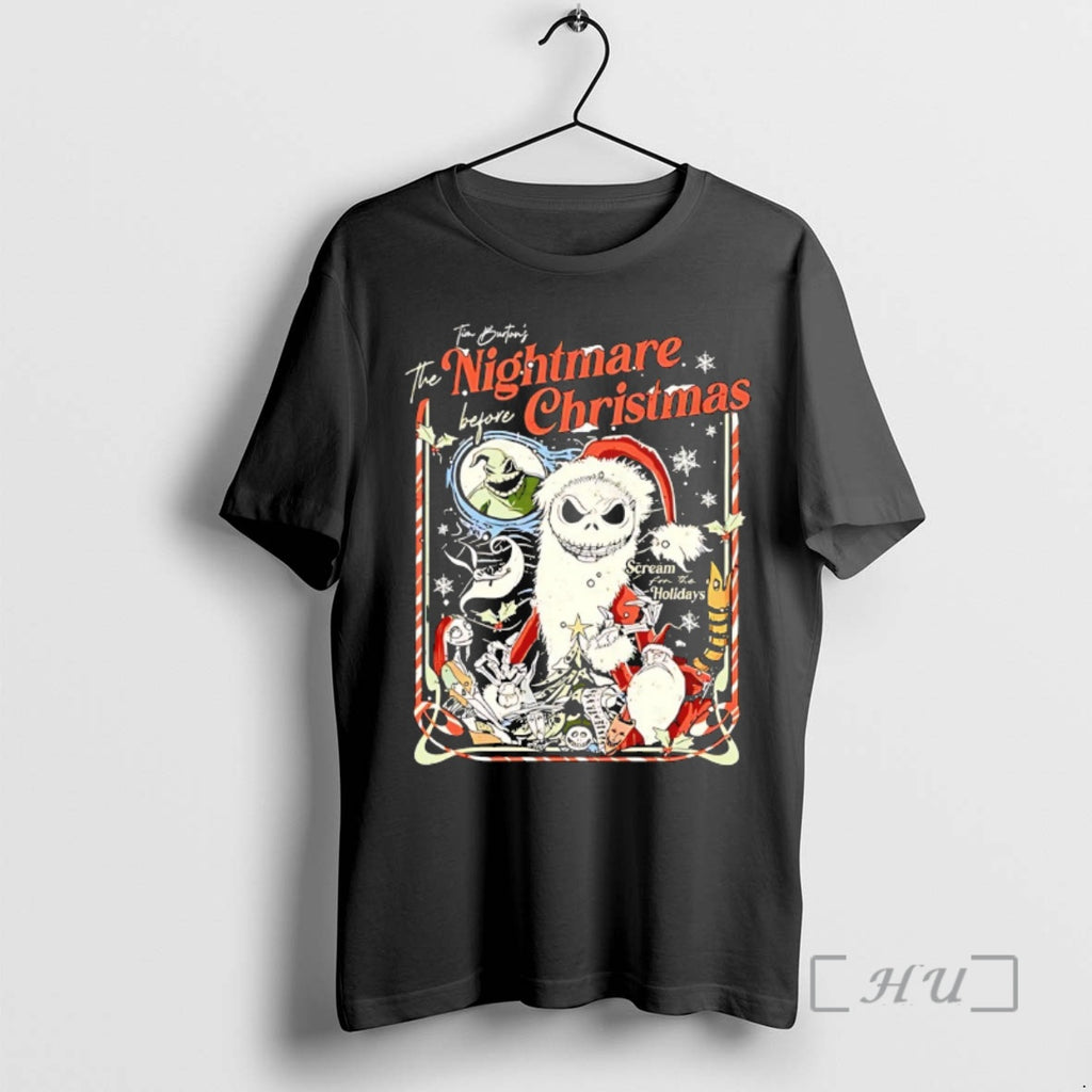 Officials The Nightmare Before Christmas Scream For The Holidays Premium T Shirt Sweater