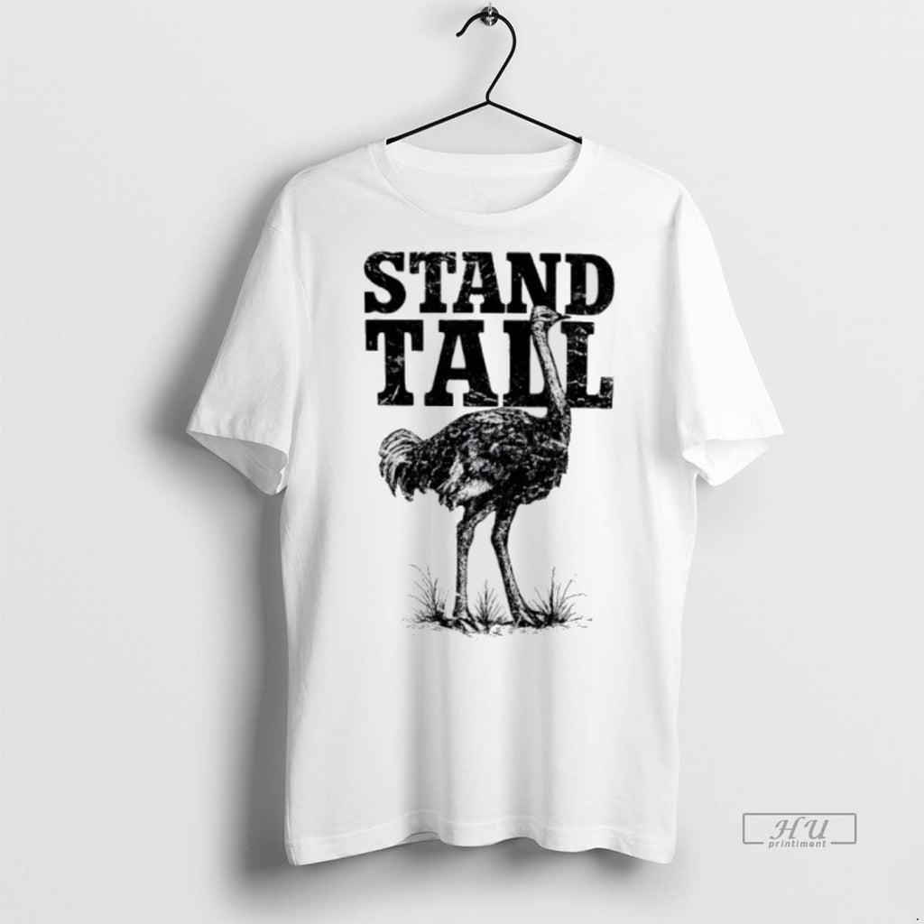 Officials The Ostrich Stand Tall Retro Premium Tee Shirt Sweater