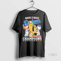 Officials The Peanuts Back To Back Dodgers World Champions Premium Tee Shirt Sweater