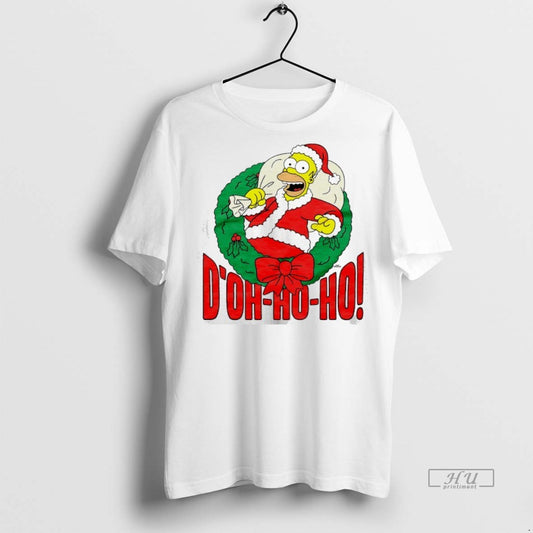 Officials The Simpsons Homer Doh Ho Ho Christmas Premium Tee Shirt Sweater