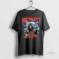 Officials The Spirit Of Motor City Sana Grim Reaper Halloween Tee Shirt Sweater