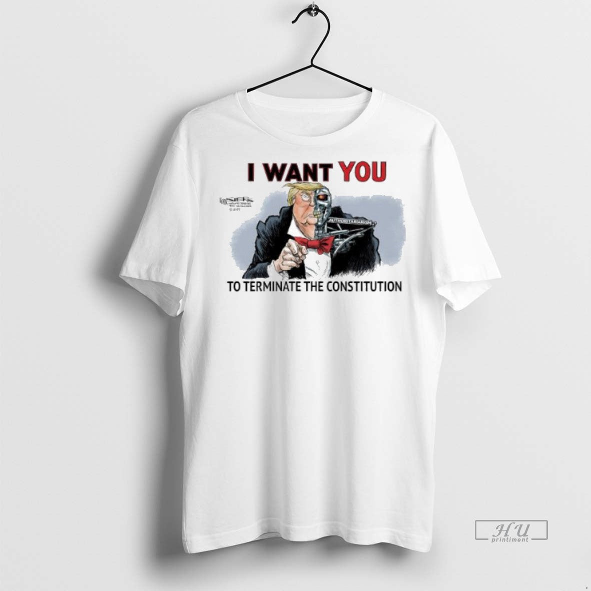 Officials The Trumpinator I Want You To Terminate The Constitution Premium Tee Shirt Sweater