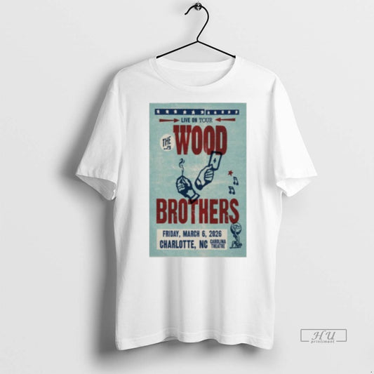 Officials The Wood Brothers Charlotte Nc Event Mar 6 2026 Premium Tee Shirt Sweater