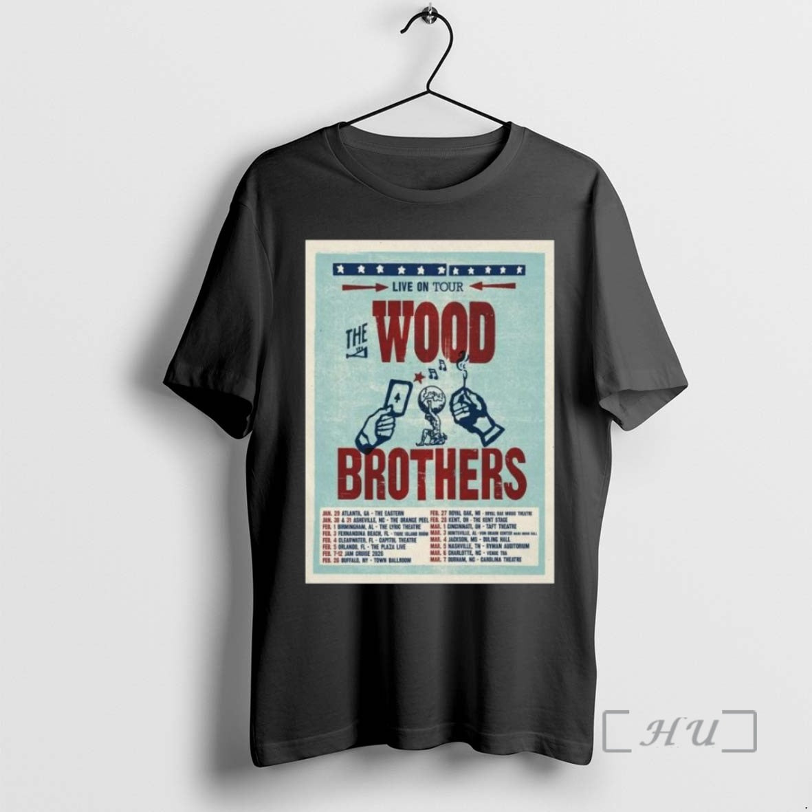 Officials The Wood Brothers Live On New Tour 2026 T Shirt Sweater