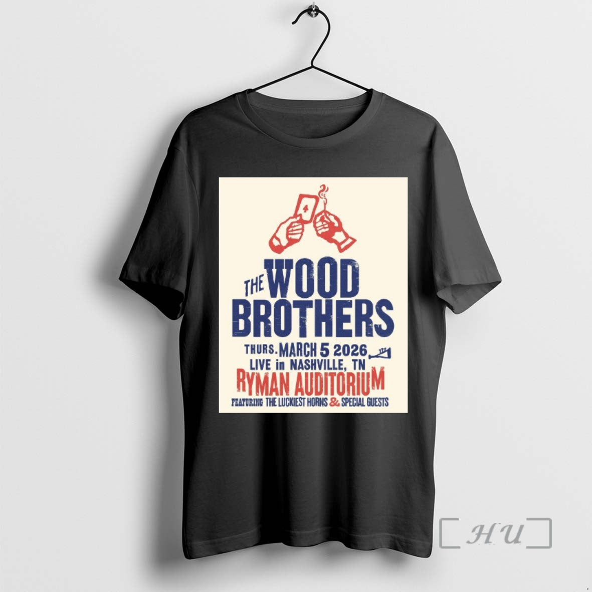 Officials The Wood Brothers March 5 2026 Nashville Tn Ryman Auditorium Tee Shirt Sweater