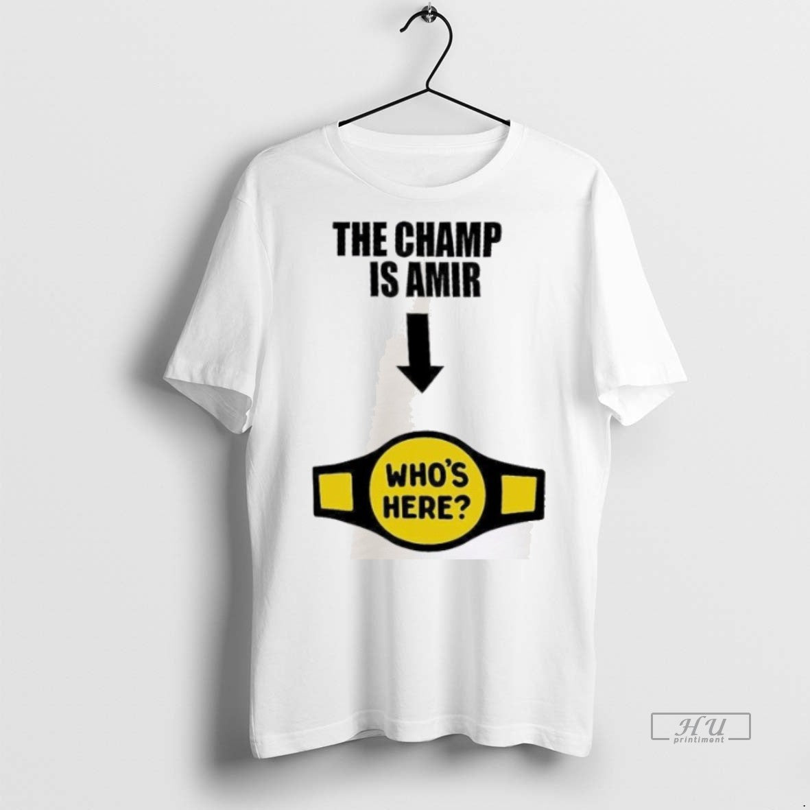 Officials The Champ Is Amir Graphic Tee Shirt Sweater