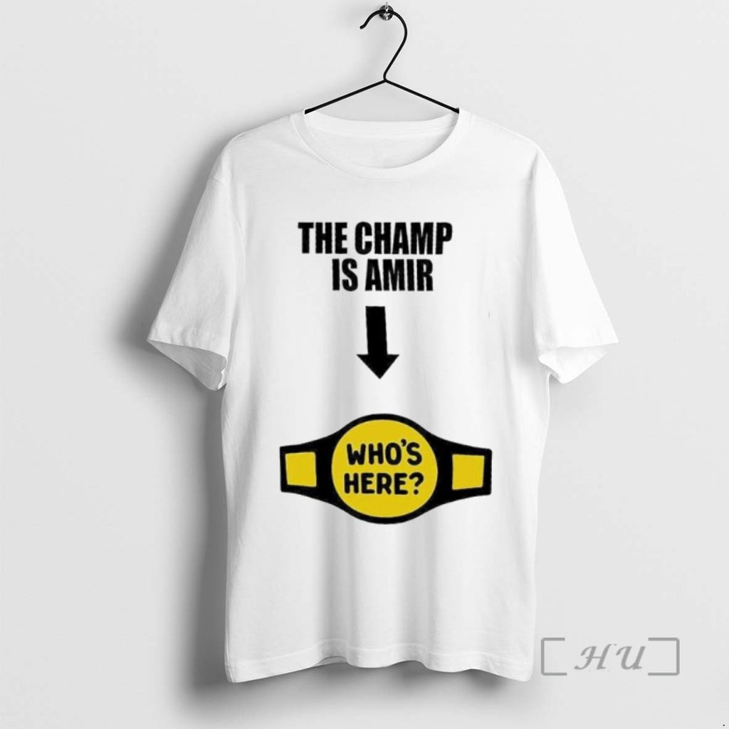 Officials The Champ Is Amir Ornaments Tee Shirt Sweater