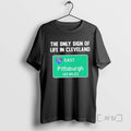 Officials The Only Sign Of Life In Cleveland East Pittburgh 142 Miles Tee Shirt Sweater