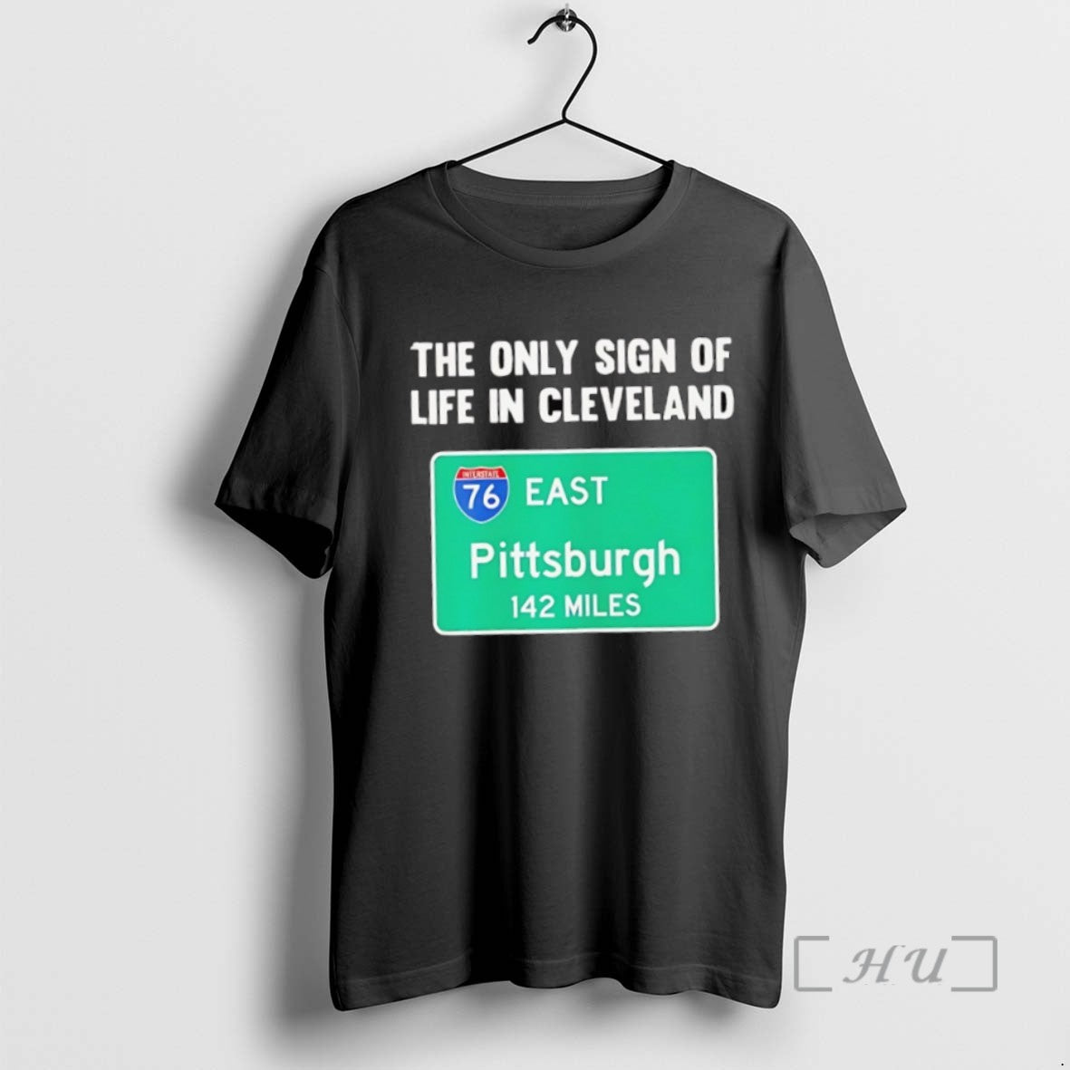 Officials The Only Sign Of Life In Cleveland East Pittburgh 142 Miles Tee Shirt Sweater