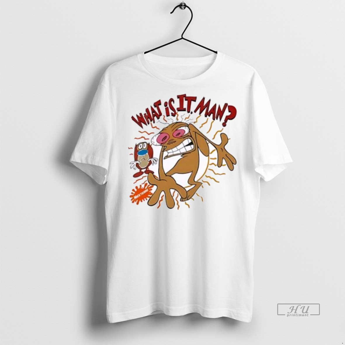 Officials The Ren And Stimpy Show Nicktoons Ornaments White Premium Tee Shirt Sweater