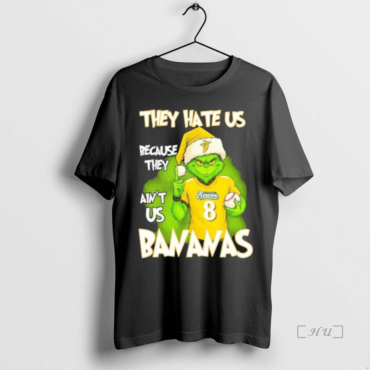 Officials They Hate Us Cause They Aint Us Savannah Bananas Grinch Christmas T Shirt Sweater