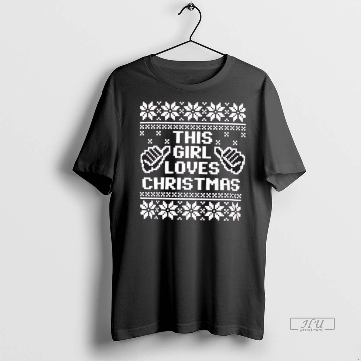 Officials This Girl Loves Christmas Festive Holiday Premium Tee Shirt Sweater