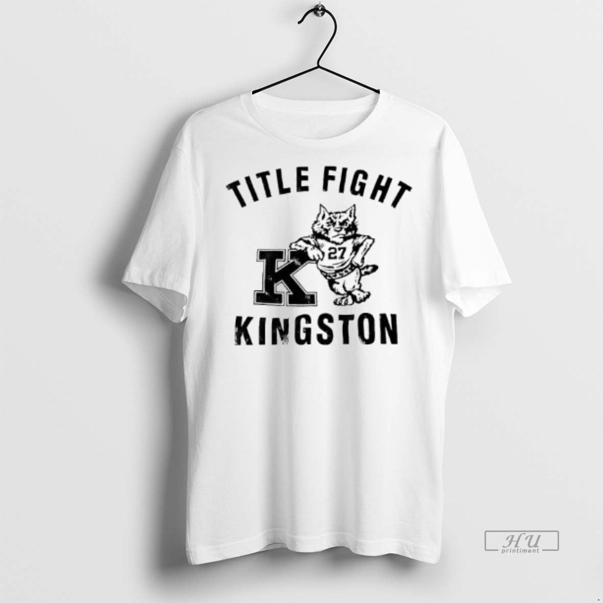 Officials Title Fight Kingston Mascot Cat Graphic Premium Tee Shirt Sweater