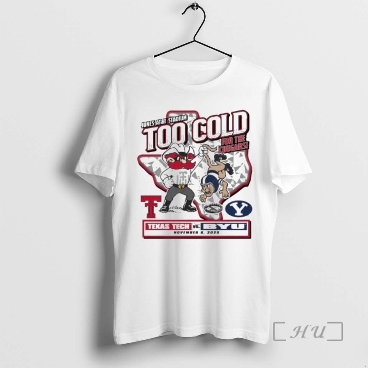 Officials Too Cold Gameday Texas Tech Vs Byu November 8 2025 Premium T Shirt Sweater