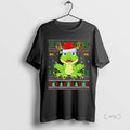 Officials Top Frog Hat Santa Ugly Christmas Black