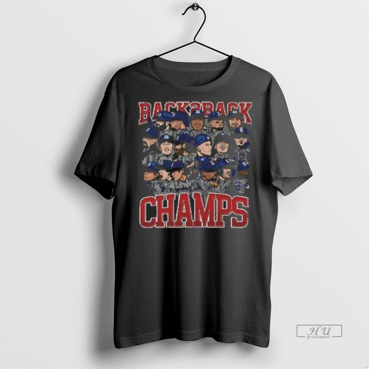 Officials Top Los Angeles Dodgers Baseball Back 2 Back Champs 2025 Cartoon Premium