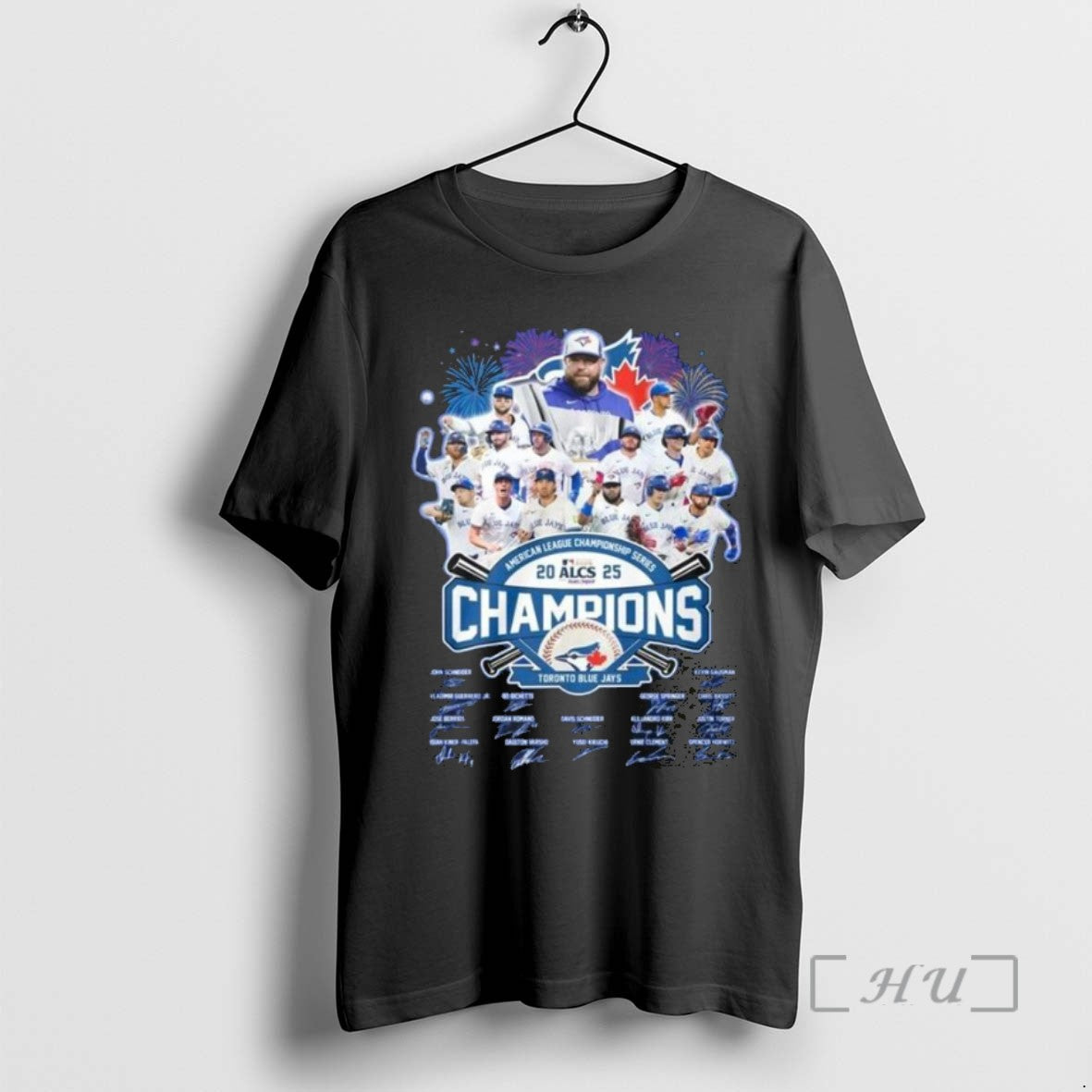 Officials Toronto Blue Jays 2025 Alcs Champions Signatures T Men Tee Shirt Sweater