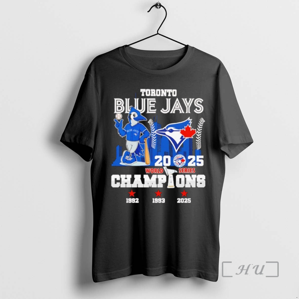 Officials Toronto Blue Jays 2025 World Series Champions 3 Time 92 93 25 Mascot