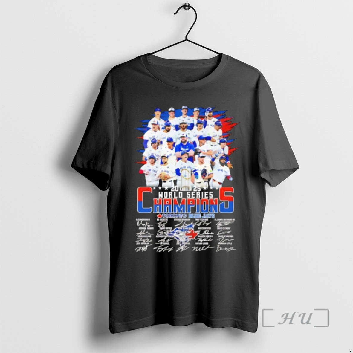 Officials Toronto Blue Jays 2025 World Series Champions Autographed Premium T Shirt Sweater