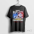 Officials Toronto Blue Jays 2025 World Series Champions Mascot Trophies Premium T Shirt Sweater