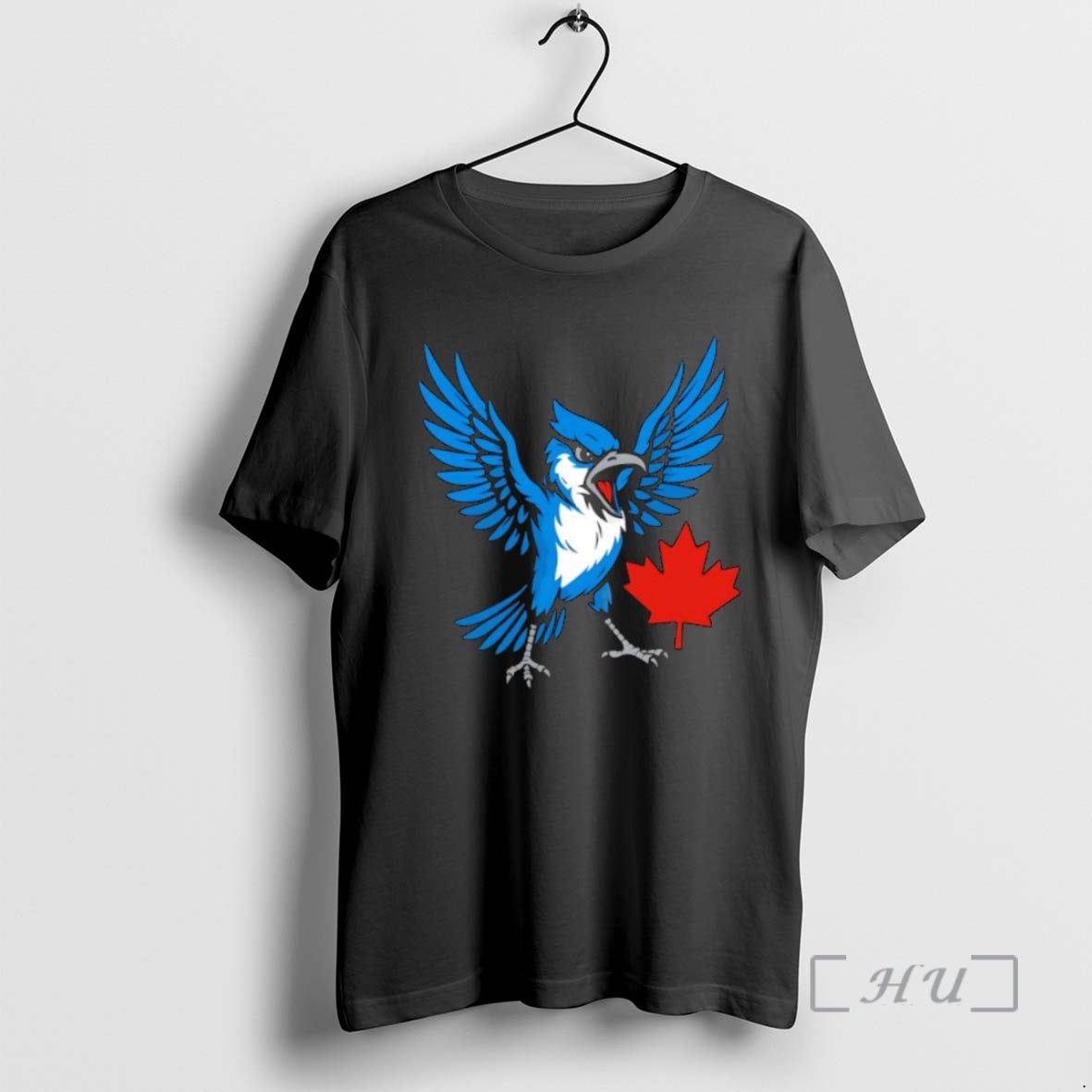Officials Toronto Blue Jays Canadian Blue Jay Bird Red Maple Leaf Logo T Shirt Sweater