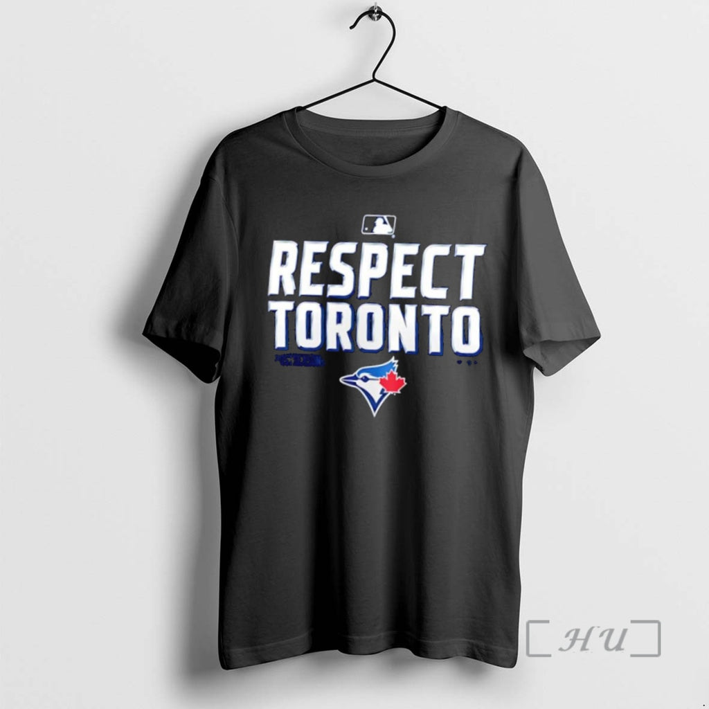 Officials Toronto Blue Jays Royal Respect Logo T Shirt Sweater