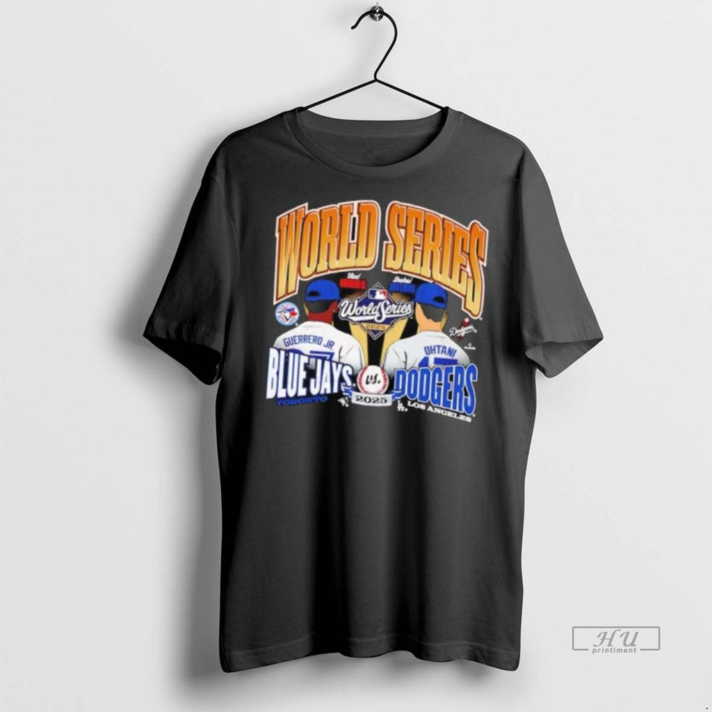 Officials Toronto Blue Jays Vs Los Angeles Dodgers 2025 World Series Dueling Long Sleve Tee