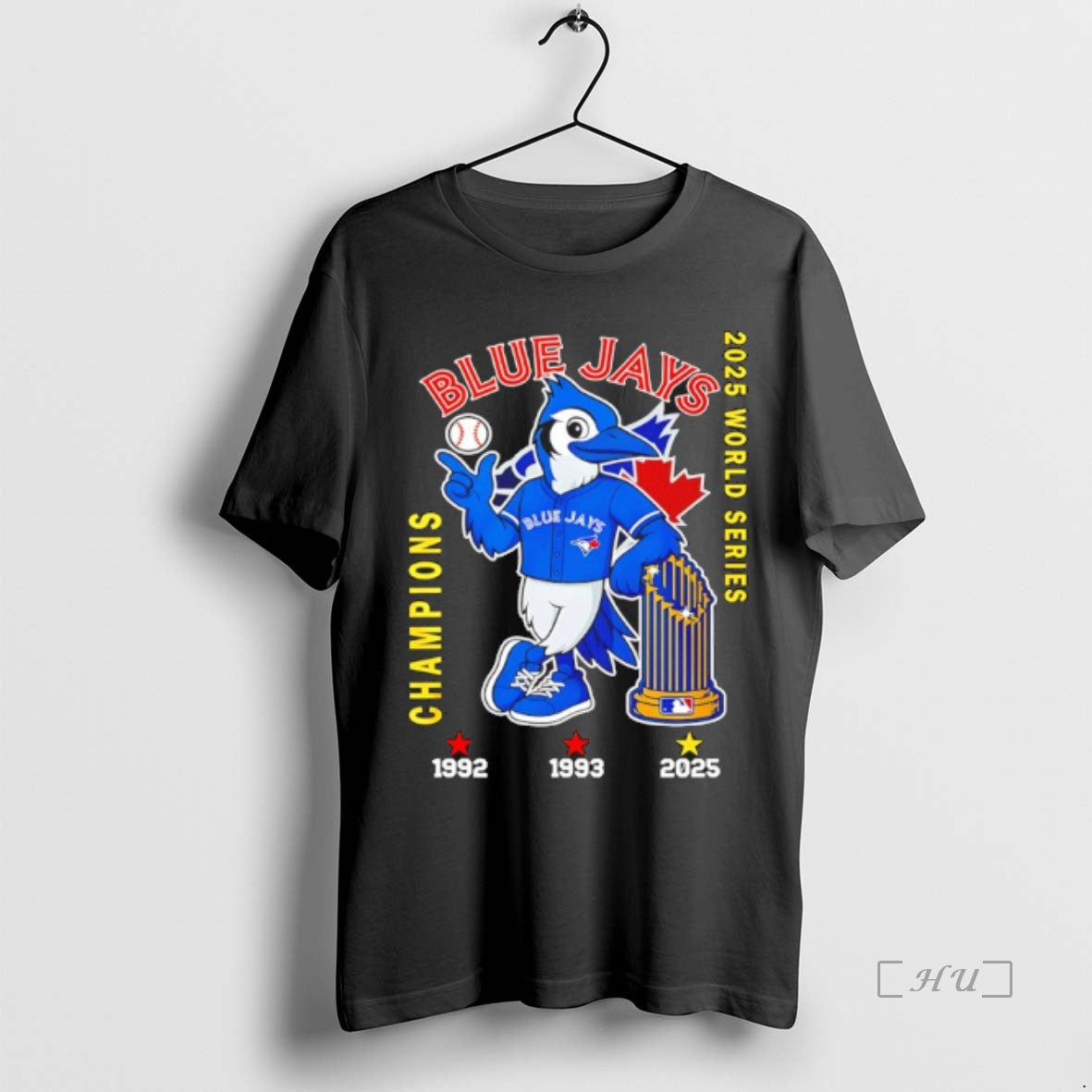 Officials Toronto Blue Jays World Series Champions 2025 3 Time Mascot Premium T Shirt Sweater